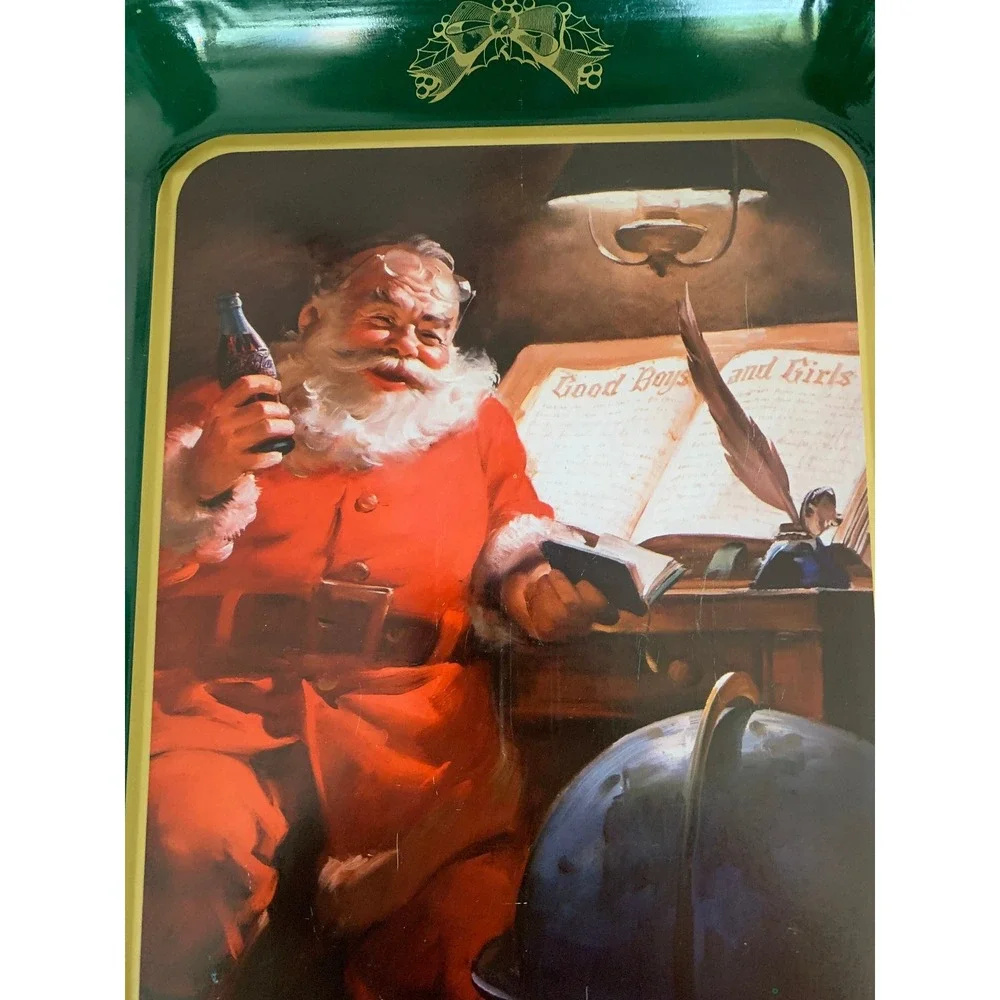 Vintage 1994 Coca-Cola Santa Claus Christmas Collectible‎ Tray